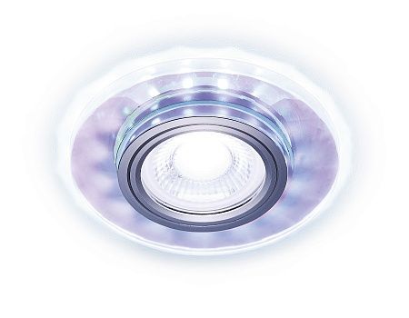 Светильник S211 PR/WH хром/перламутровый MR16+3W(LED WHITE 4200K) (Китай)