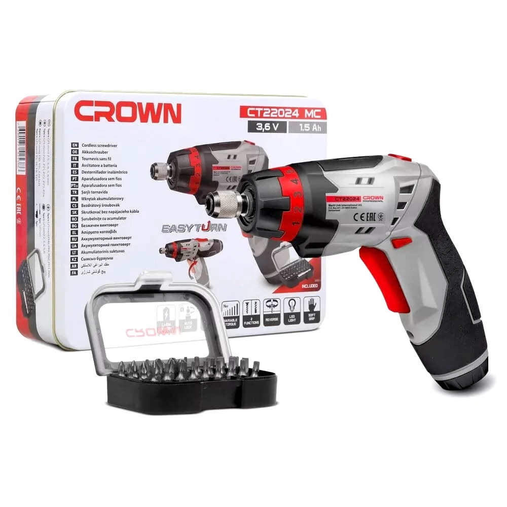 Шуруповерт аккумуляторный CT22024 MC CROWN (Китай)