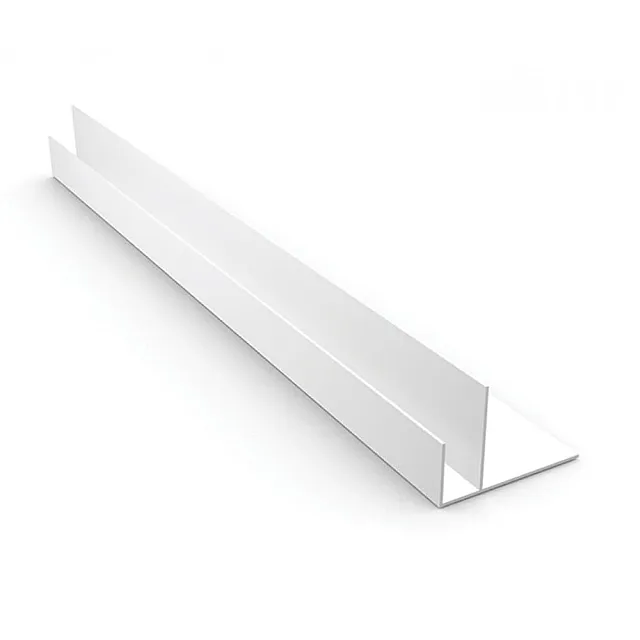 Профиль F для ПВХ панелей 8мм 3,0м Идеал Ламини белый глянцевый (Россия)