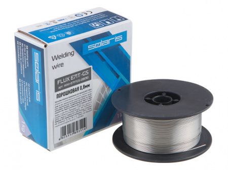 Проволока сварочная FLUX E71T-GS ф0,8мм (сварка без газа) (катушка 1кг) WM-E71TGS-08010 (Китай)