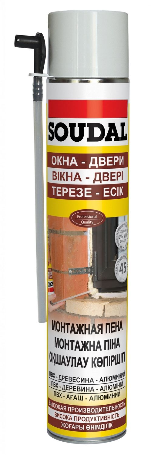 Монтажная пена Soudal ОКНА ДВЕРИ 300 мл (Бельгия)