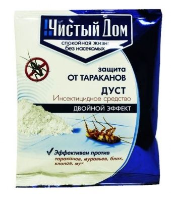 Дуст дезар от тараканов и блох клопов муравьев Чистый Дом 50г Купить | Практик
