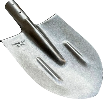 Лопата штыковая MosTek Ш-600 рельсовая сталь без черенка (Беларусь)