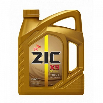 Масло для легковых автомобилей ZIC X9 5W-30-4L (Россия)
