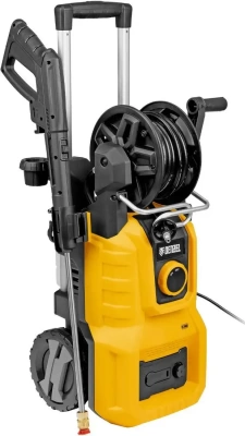 Моечная машина высокого давления R-200D 2400Вт 200бар 420л/ч с барабаном Denzel (Китай)