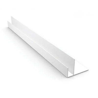 Профиль F для ПВХ панелей 8мм 3,0м Идеал Ламини белый глянцевый (Россия)