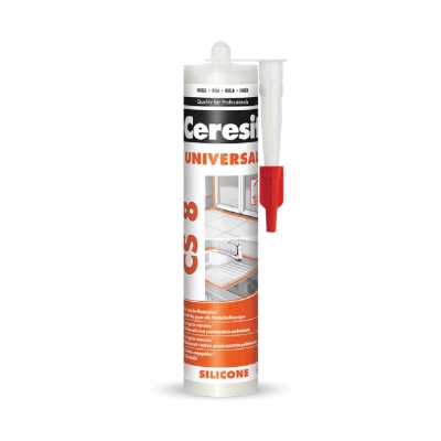 Герметик силиконовый Ceresit CS 8 универсальный белый 280 мл (Турция)