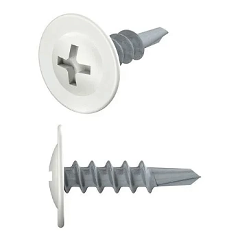 Саморез с прессшайбой цинк со сверлом в зип-локе STARFIX (Китай)