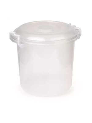 Контейнер 10л круглый с ручками прозрачный М6762 (Россия)
