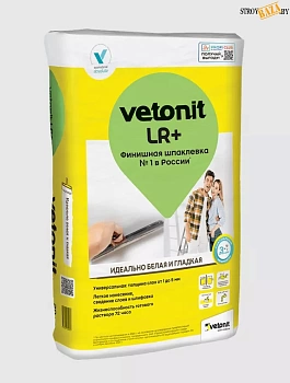 Шпатлевка Vetonit LR+ финишная полимерная белая (Россия) в Борисове