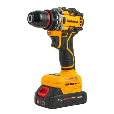 Аккумуляторная дрель-шуруповерт  Katana HD Line BCD5001 (21В,Бесщет.,1акк,2А/ч,Li-ion,10 бит,кор.) (Китай)