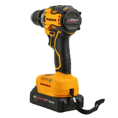Аккумуляторная дрель-шуруповерт  Katana HD Line BCD5001 (21В,Бесщет.,1акк,2А/ч,Li-ion,10 бит,кор.) (Китай)