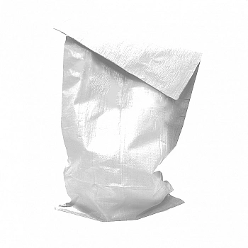 Мешок маркированный 50х90см для хозяйственных нужд пищевой с ПП нитью белый (Туркменистан)