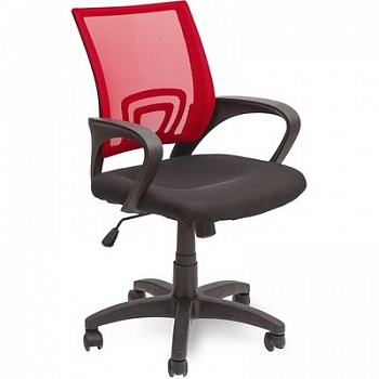 Кресло поворотное RICCI красный-черный (Китай)