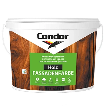 Краска водно-дисперсионная акриловая по дереву Holz Fassadenfarbe Condor (Беларусь) в Борисове