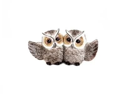 Статуэтка полистоун "Совушки" 13*3,5*6,5 см  27886365 (Китай)