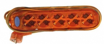 Удлинитель на 5 розетки ПВС 3G 1,0 мм 1,5 м c выкл (Китай)