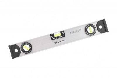 Уровень алюминиевый «Рельс» 400мм, 3 глазка (1 поворотный) MATRIX 34020 (Россия) Уровень алюминиевый «Рельс» 400мм, 3 глазка (1 поворотный) MATRIX 34020 (Россия)