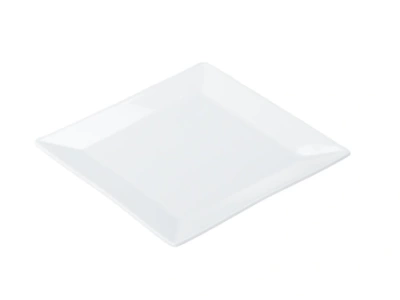 Тарелка десертная фарфоровая "White Square" 20,2*20,2*2 см (Китай)