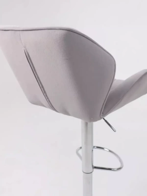 Кресло BERLIN B Kiton 722 серый велюр/хром (Беларусь)