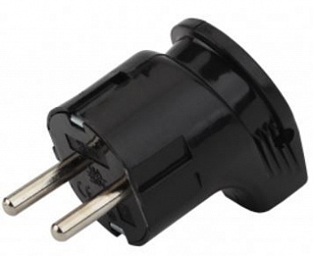 Вилка с заземляющим контактом угловая 16A Vx3-B ЭРА 24/480 (Китай)