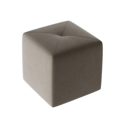 Пуф Тип 6, велюр коричневый, 400*400*430 (Россия)