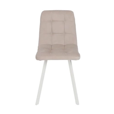 Стул ФИН Латте CAMARO 03/Белый, ткань/ светло-бежевый  (Беларусь)