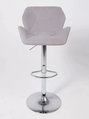 Кресло BERLIN B Kiton 722 серый велюр/хром (Беларусь)