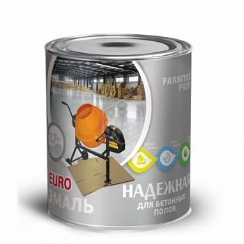Эмаль для бетонных полов алкидно-уретановая Farbitex, красно-коричневая, 2.7 кг (Россия) купить | Практик