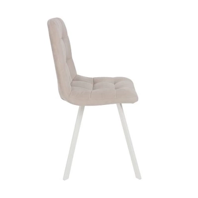 Стул ФИН Латте CAMARO 03/Белый, ткань/ светло-бежевый  (Беларусь)