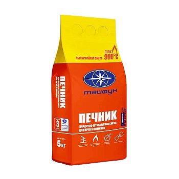 Смесь кладочно-штукатурная Тайфун Мастер Печник жаростойкая (Беларусь) в Борисове