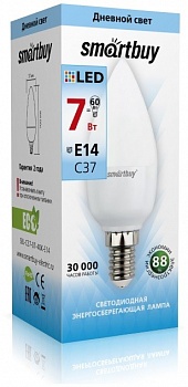 Светодиодная (LED) лампа C37-07W/4000/E14 (Россия)