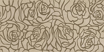 Керамическая плитка Serenity Rosas вставка коричневый 20*40см (Россия)