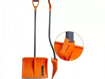 Лопата снеговая пластмассовая 500х390мм со стальным черенком STARTUL METSA ST9055-2 (Китай)