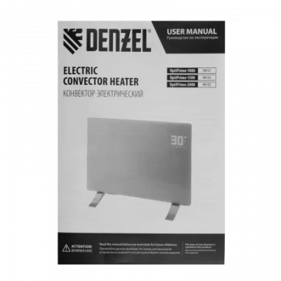 Конвектор Denzel электрический OptiPrime-1000 Вт , Wi-Fi, тачскрин, цифровой термостат (Китай)