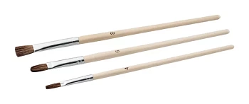 Набор корректирующих кистей 3 шт 4/6/8мм волос пони (Китай) в Борисове