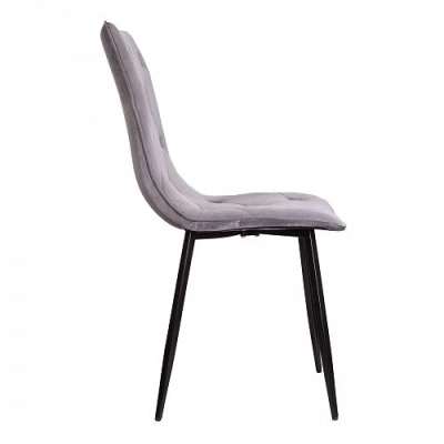 Стул MIRA светло-серый велюр HLR20/черный (Китай)