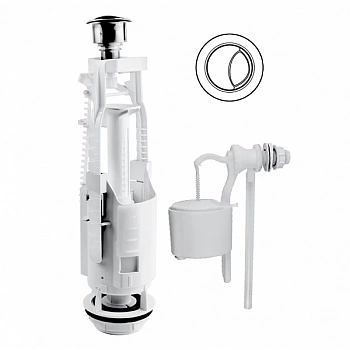 Комплект арматуры Berges Eko 22 030622 двухкнопочный боковой клапан (Россия)