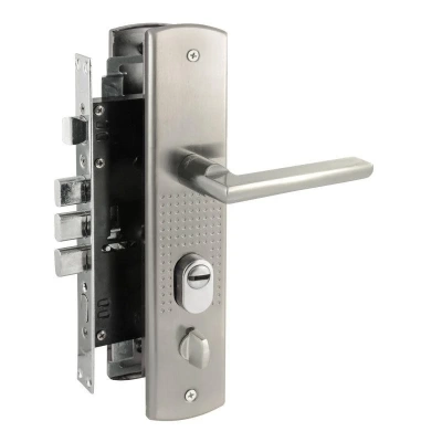 Замок врезной N200 (108)-68 мм Левый матовый никель (Россия)