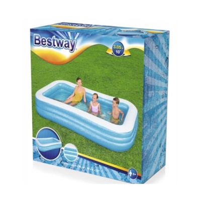 Надувной детский бассейн Bestway 54009B 305х183х56 см Синий (Китай)