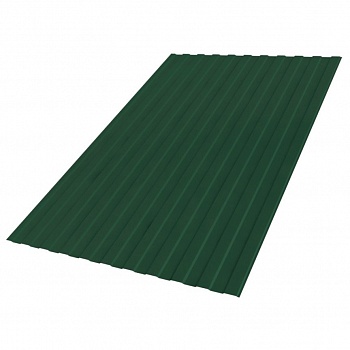 Профилированный лист С-8 Зеленый RAL 6005 (0,4мм)