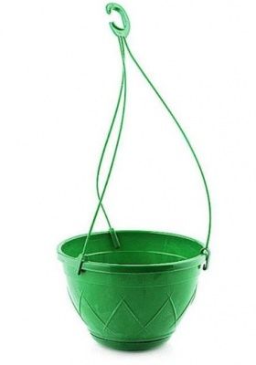 ГОРШОК ЛИЛИЯ ПОДВЕСНАЯ 4 Л ЗЕЛЁНЫЙ  (Россия)