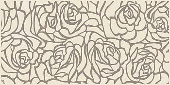 Керамическая плитка Serenity Rosas вставка декор кремовый 20*40см (Россия)