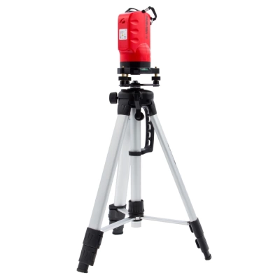 Уровень лазерный самовыравнивающийся, 150 мм, штатив 1150 мм, набор в пластиковом кейсе Matrix (Китай)