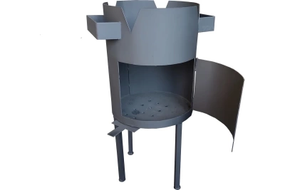 Печь для казана с дверцей и регулировкой тяги 14-16л (Беларусь)