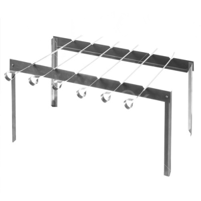 Мангал каркасный Таганок 420х40х250 мм сборный + 6 шампуров в чехле BOYSCOUT (Россия)