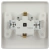 Розетка 2P+E Schuko со шторками, 16А-250В, IP20, СУ, белый (Китай)