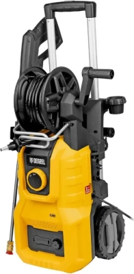 Моечная машина высокого давления R-200D 2400Вт 200бар 420л/ч с барабаном Denzel (Китай)