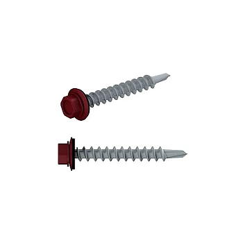 Саморез кровельный цинк шайба с прокладкой PT1 к дереву STARFIX (Китай)