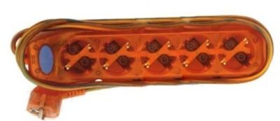 Удлинитель на 5 розетки ПВС 3G 1,0 мм 1,5 м c выкл Купить | Практик